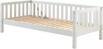 Vipack Einzelbett Fritz mit Sprossenumrandung, Kiefer massiv, wei&szlig;, 90x200cm (32938163-0)