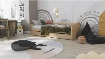 ebuy24 Leonie 23 Funktionsbett mit Schublade 90x200cm, Massivholz (Leonie 23)
