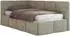 MKS Meble ARVO Jugendbett 90x200 gepolstert, Bettkasten, Gasdruckfeder, grau (800001511930)
