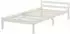 Homestyle4u Holzbett Kiefer 90x200cm weiß (1412)