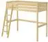 Erst-Holz Hochbett 90x200 Kiefer Massivholz (60.23-09)