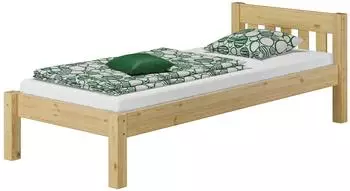 Erst-Holz Massivholzbett Kiefer natur 80x200 Einzelbett (60.38-08)