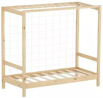 ML-Design Kinderbett Fu&szlig;balltor Kiefernholz mit Lattenrost 70x140cm (490016843)