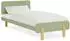 Homestyle4u Kinderbett 90x200 mit Lattenrost, Kiefer massiv, grün (2608)