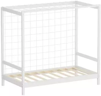 ML-Design Kinderbett Fußballtor Kiefernholz weiß 80x160cm (490016846)