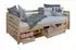 Ticaa Naomi Bettgestell 90x200cm Kiefer massiv mit 4 Schubkästen (000406011007)