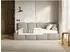 Selsey Cloudy Jugendbett 120x200cm, Bouclé, grau, Bettkasten, Eck-Kopfteil rechts
