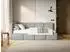 Selsey Cloudy Jugendbett mit Matratze & Bettkasten, Samt, grau, 90x200cm