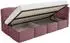 Selsey Cloudy Jugendbett 90x200cm, Samt, rosa (Cloudy)