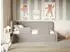 Selsey Fanko Kinderbett mit Rausfallschutz, Samt, graubeige, 90x200cm (FANKO)