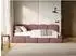 Selsey Cloudy Jugendbett 90x200cm, Samt, rosa, mit Matratze & Bettkasten