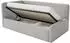 Selsey Fanko Kinderbett 90x200cm mit Rausfallschutz, Samt, hellgrau