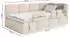 Selsey Cloudy Kinderbett 90x200, Rausfallschutz, Samt beige (Cloudy)
