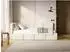 Selsey Cloudy Jugendbett mit Matratze & Bettkasten, Easy-Clean-Samt, creme, 90x200cm