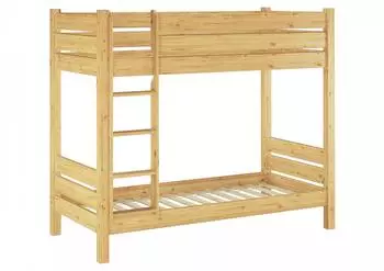 Erst-Holz Etagenbett Kiefer massiv 100x200, Nische 100, Rollrost (60.16-10)