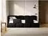 Selsey Cloudy Kinderbett 90x200, Rausfallschutz, Samt schwarz (Cloudy)