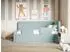 Selsey Fanko Kinderbett 90x200cm mit Rausfallschutz, Samt, hellblau