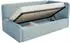 Selsey Fanko Kinderbett 90x200cm mit Rausfallschutz, Samt, hellblau