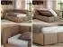 MKS Meble ARVO Jugendbett 90x200 mit Bettkasten, braunes Kunstleder (800001512021)
