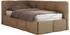 MKS Meble ARVO Jugendbett 90x200 mit Bettkasten, braunes Kunstleder (800001512021)