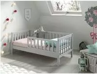 Vipack Kinderbett "Junior, Kiefermassiv mit umlaufenden Sprossengitter und