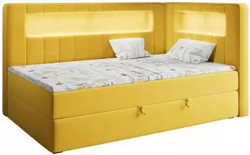 MKS Meble Junior Gold 3 Kinderbett 90x200 gelb mit LED (800000617034)