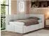 MKS Meble ARVO Jugendbett 90x200 mit Bettkasten, weiß Kunstleder (800001511999)