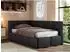 MKS Meble ARVO Jugendbett 90x200, Kunstleder schwarz, Bettkasten (800001511975)
