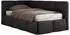 MKS Meble ARVO Jugendbett 90x200, Kunstleder schwarz, Bettkasten (800001511975)