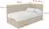 ALTDECOR Lovy Jugendbett Polsterbett mit Bettkasten 90x200cm dunkelbeige (800001608853)