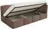 Selsey Cloudy Jugendbett 90x200cm, Samt, braun (Cloudy)