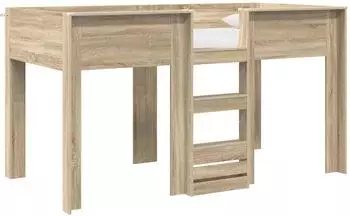 vidaXL Etagenbett für Kinder Sonoma-Eiche 100x200cm (3410501)