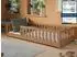 Kids Collective Kinderbodenbett 90x200cm mit Rausfallschutz, Matratze & Lattenrost, Zimt