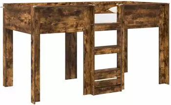 vidaXL Etagenbett Kinder ger&auml;ucherte Eiche 100x200cm (3410503)