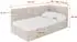 ALTDECOR Livy Jugendbett mit Bettkasten, Polsterbett beige, 100x200cm (800001699528)