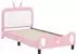 vidaXL Kinderbettgestell mit Kopfteil rosa 90x200cm PU (42011096)