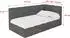 ALTDECOR Livy Polsterbett mit Bettkasten 100x200cm, dunkelgrau (800001699482)