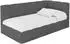 ALTDECOR Livy Polsterbett mit Bettkasten 100x200cm, dunkelgrau (800001699482)