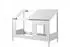Vipack Hausbett MDF und Massivholz weiß lackiert, 90x200cm