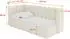 ALTDECOR HUGY Jugendbett mit Bettkasten und Matratze, 100x200cm, beige (Quelle 02)
