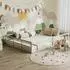 VitaliSpa Minno Bodenbett Metall 140x200cm, greige (56647)