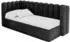 ALTDECOR HUGY Jugendbett mit Bettkasten, schwarz, 80x200cm (800001859349)