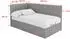 ALTDECOR LOVY Jugendbett mit Bettkasten, 80x200cm, grau (800001609010)