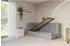 ALTDECOR HUGY Jugendbett mit Bettkasten und Matratze, 80x200cm, grau (800001859367)