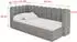 ALTDECOR HUGY Jugendbett mit Bettkasten und Matratze, 80x200cm, grau (800001859367)