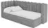 ALTDECOR HUGY Jugendbett mit Bettkasten und Matratze, 80x200cm, grau (800001859367)