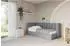 ALTDECOR HUGY Jugendbett mit Bettkasten, grau, 90x200cm (800001859360)