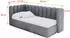 ALTDECOR HUGY Jugendbett mit Bettkasten, grau, 90x200cm (800001859360)