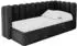 ALTDECOR HUGY Jugendbett mit Bettkasten und Matratze, 90x200, schwarz
