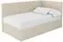 ALTDECOR Lovy Jugendbett mit Bettkasten links, 80x200cm, beige (800001609134)
